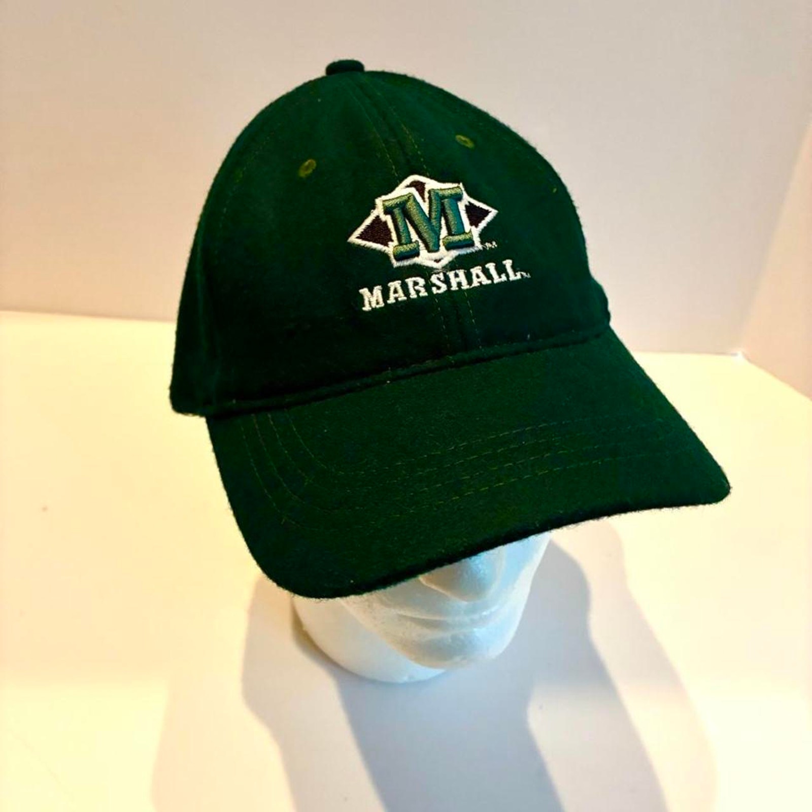 Ncaa Marshall University Green Cap Hat Blue Red Authentic Ahead Headgear Ncaa Marshall University Green Cap Hat Blue Red Authentic Ahead Headgear